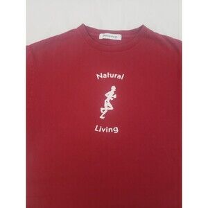 District Vision Natural Living Running Maroon Red Large Shirt